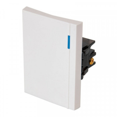 APSE3-EB Interruptor sencillo 3 módulos, línea Española, color blanco TRUPER | DIHERESA