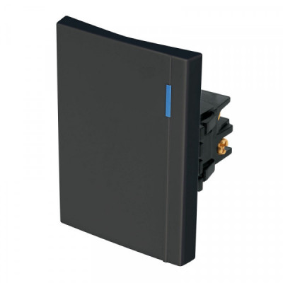 APSE3-EEN Interruptor de 3 vías, 3 módulos, línea Española, negro TRUPER | DIHERESA