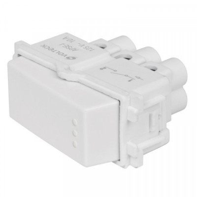 APSE-IB Interruptor sencillo, línea Italiana, color blanco TRUPER