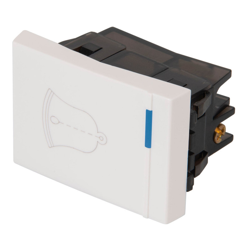 APTI15-EB Interruptor para timbre, 1.5 módulos, línea Española, blanco TRUPER | DIHERESA APTI15-EB Interruptor para timbre, 1.5 módulos, línea Española, blanco TRUPER | DIHERESA