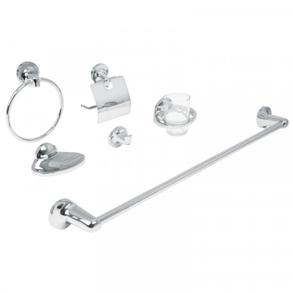 AQA-4000 Juego accesorios para baño, 6 piezas, Aqua TRUPER | DIHERESA