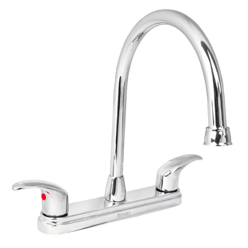 AQF-82 Mezcladora para fregadero, manerales palanca,acero inox.Aqua TRUPER | DIHERESA AQF-82 Mezcladora para fregadero, manerales palanca,acero inox.Aqua TRUPER | DIHERESA