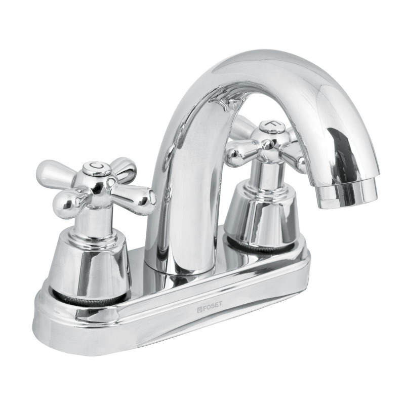 AQM-51 Mezcl. lavabo, manerales cruceta, cuello alto, acero, Aqua TRUPER | DIHERESA AQM-51 Mezcl. lavabo, manerales cruceta, cuello alto, acero, Aqua TRUPER | DIHERESA