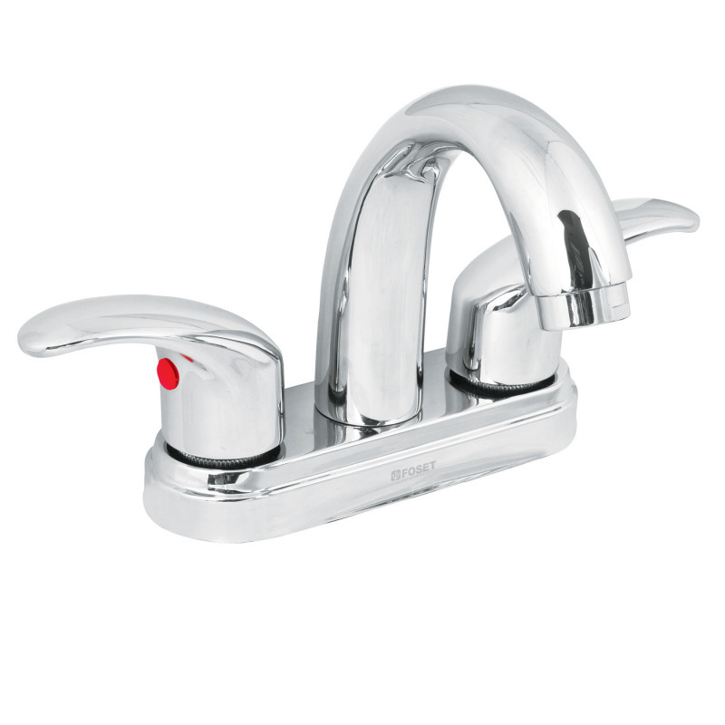 AQM-52 Mezcl. lavabo, manerales palanca, cuello alto, acero inox,Aq TRUPER | DIHERESA AQM-52 Mezcl. lavabo, manerales palanca, cuello alto, acero inox,Aq TRUPER | DIHERESA