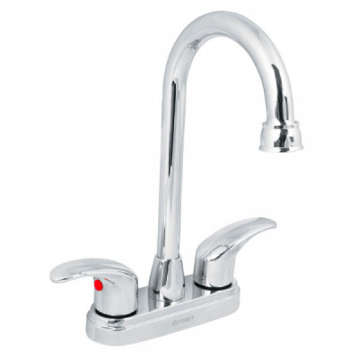 AQM-62 Mezcladora lavabo,tipo bar,manerales palanca,acero inox,Aqua TRUPER | DIHERESA