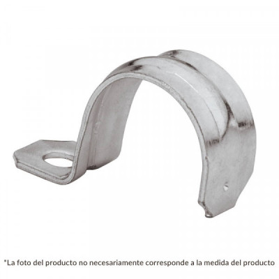AU-2 Abrazadera tubo tipo uña 2', bolsa con 5 pzas, Volteck TRUPER | DIHERESA