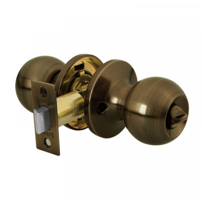 BALT-LA-BP Cerradura pomo, LA, baño, tubular, Hermex Basic TRUPER | DIHERESA