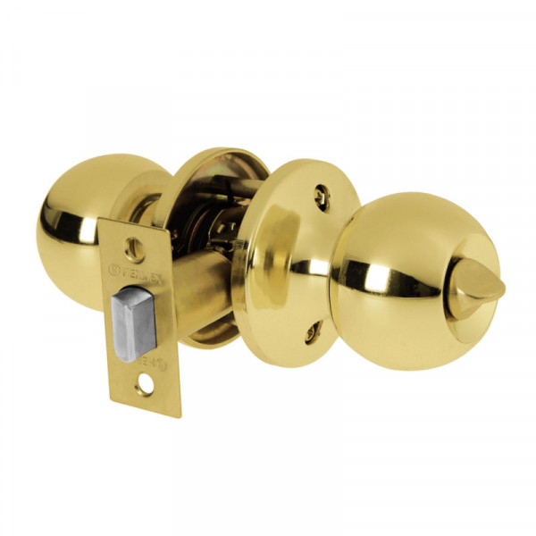 BALT-LB-BP Cerradura pomo, LB, baño, tubular, Hermex Basic TRUPER | DIHERESA