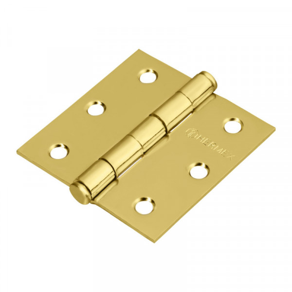 BC-251P Bisagra cuadrada 2-1/2', latonado, plana TRUPER | DIHERESA