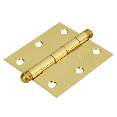 BC-301R Bisagra cuadrada 3', latonado, redonda TRUPER | DIHERESA