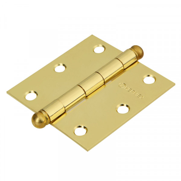 BC-301R Bisagra cuadrada 3', latonado, redonda TRUPER | DIHERESA