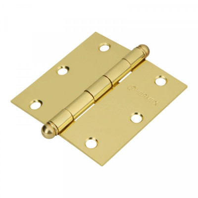 BC-351R Bisagra cuadrada 3-1/2',latonado,redonda TRUPER | DIHERESA