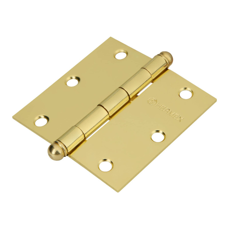 BC-351R Bisagra cuadrada 3-1/2',latonado,redonda TRUPER | DIHERESA BC-351R Bisagra cuadrada 3-1/2',latonado,redonda TRUPER | DIHERESA