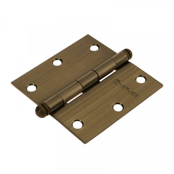 BC-352R Bisagra cuadrada 3-1/2', antiguo, redonda TRUPER | DIHERESA
