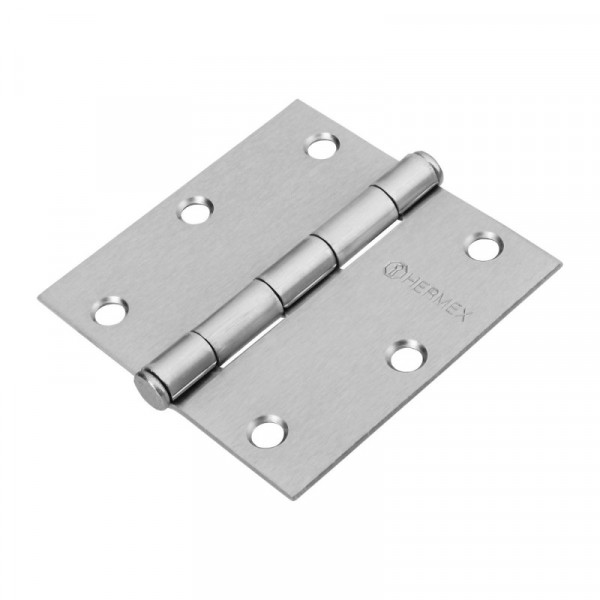 BC-353P Bisagra cuadrada 3-1/2', mate, plana TRUPER | DIHERESA