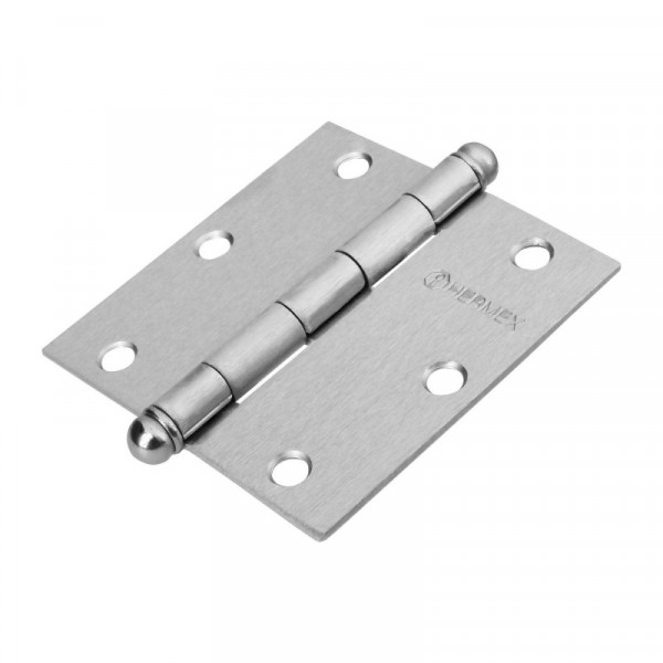 BC-353R Bisagra cuadrada 3-1/2', mate, redonda TRUPER | DIHERESA