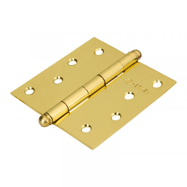 BC-401R Bisagra cuadrada 4', latonado, redonda TRUPER | DIHERESA