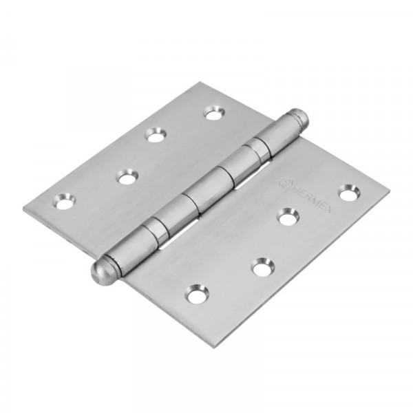 BC-404R Bisagra cuadrada 4', acero inoxidable, redonda TRUPER | DIHERESA
