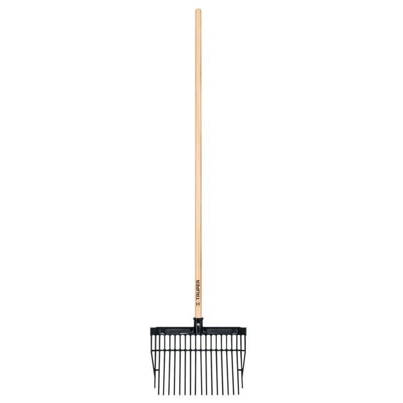 BF-16 Bieldo cabeza plástica, mango de madera,16 dientes TRUPER | DIHERESA BF-16 Bieldo cabeza plástica, mango de madera,16 dientes TRUPER | DIHERESA