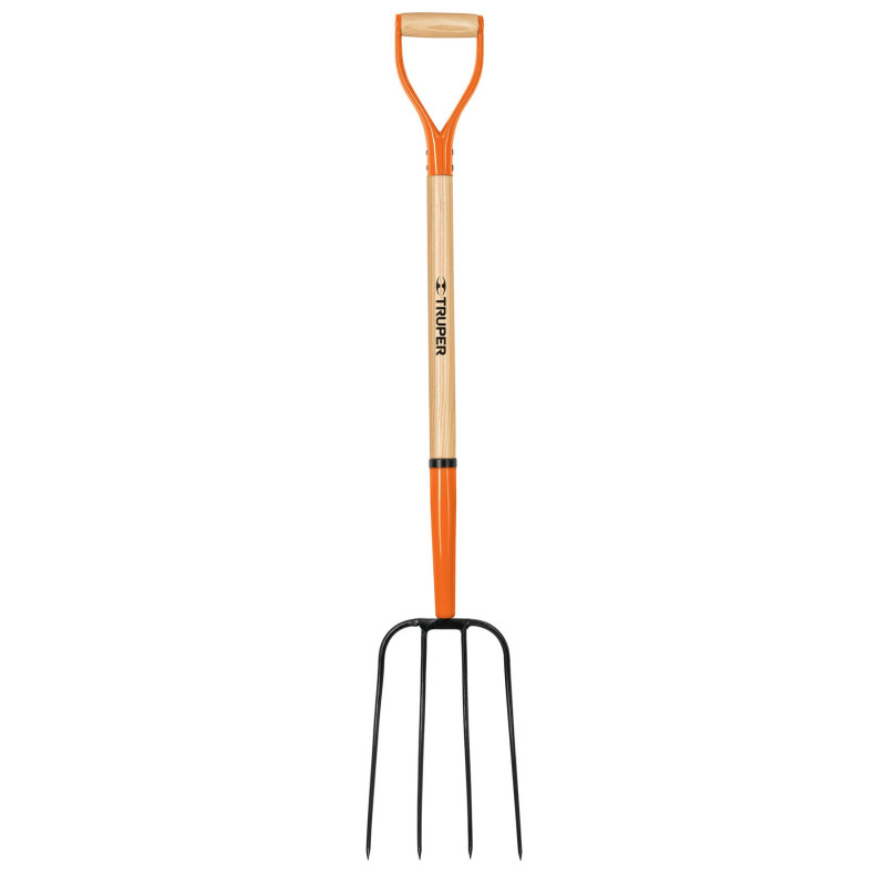 BPJ-4C Bieldo para paja, 4 dientes, puño 'Y', mango de 35' TRUPER | DIHERESA BPJ-4C Bieldo para paja, 4 dientes, puño 'Y', mango de 35' TRUPER | DIHERESA