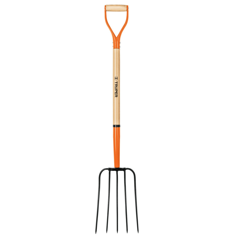 BPJ-5C Bieldo para paja, 5 dientes, puño 'Y', mango de 35' TRUPER | DIHERESA BPJ-5C Bieldo para paja, 5 dientes, puño 'Y', mango de 35' TRUPER | DIHERESA