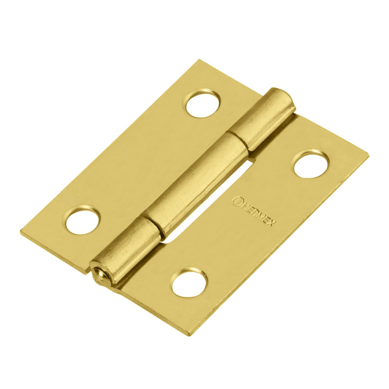 BR-151 Bisagra rectangular 1-1/2', acero latón TRUPER | DIHERESA