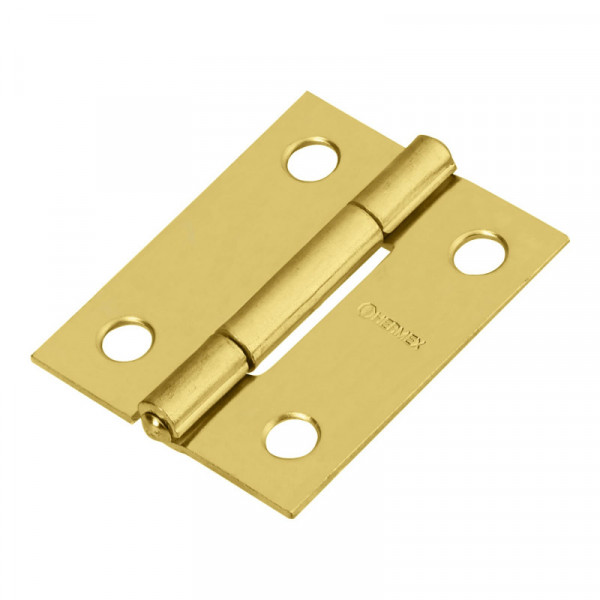 BR-151 Bisagra rectangular 1-1/2', acero latón TRUPER | DIHERESA