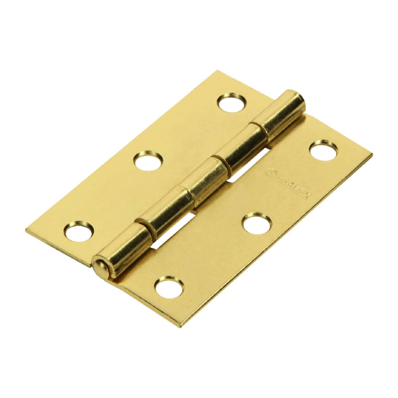 BR-251 Bisagra rectangular 2-1/2', acero latón TRUPER | DIHERESA BR-251 Bisagra rectangular 2-1/2', acero latón TRUPER | DIHERESA