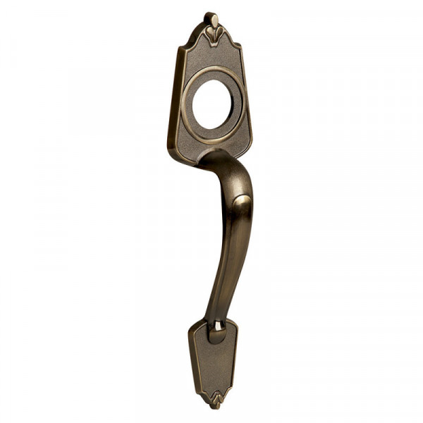 LJ77LA LOCK Jaladera decorativa para sobreponer latón antiguo Lock | DIHERESA