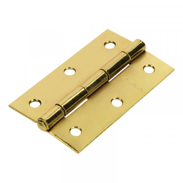 BR-351 Bisagra rectangular 3-1/2', acero latón TRUPER | DIHERESA