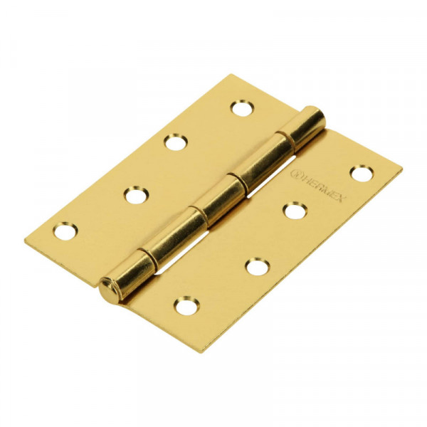 BR-401 Bisagra rectangular 4', acero latón TRUPER | DIHERESA