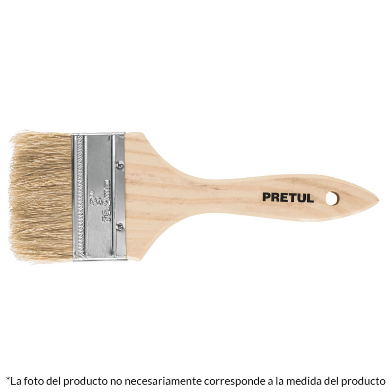 BRE-2 Brocha económica, mango de madera, 2', Pretul TRUPER | DIHERESA