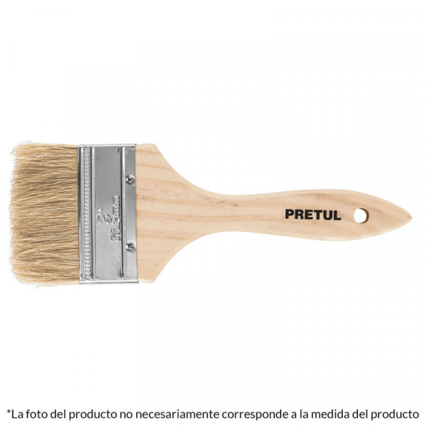 BRE-4 Brocha económica, mango de madera, 4', Pretul TRUPER | DIHERESA