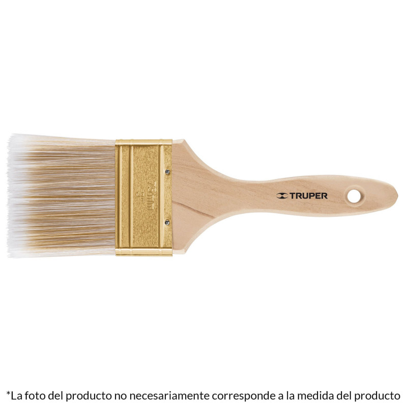 BRT-1S Brocha cerdas sintéticas,mango de madera, corte recto, 1' TRUPER | DIHERESA BRT-1S Brocha cerdas sintéticas,mango de madera, corte recto, 1' TRUPER | DIHERESA