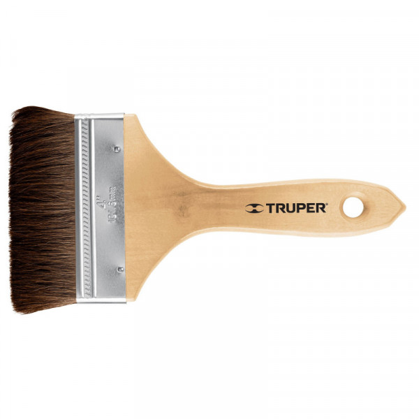 BRT-4C Brocha pelo de camello, mango de madera, 4' TRUPER | DIHERESA