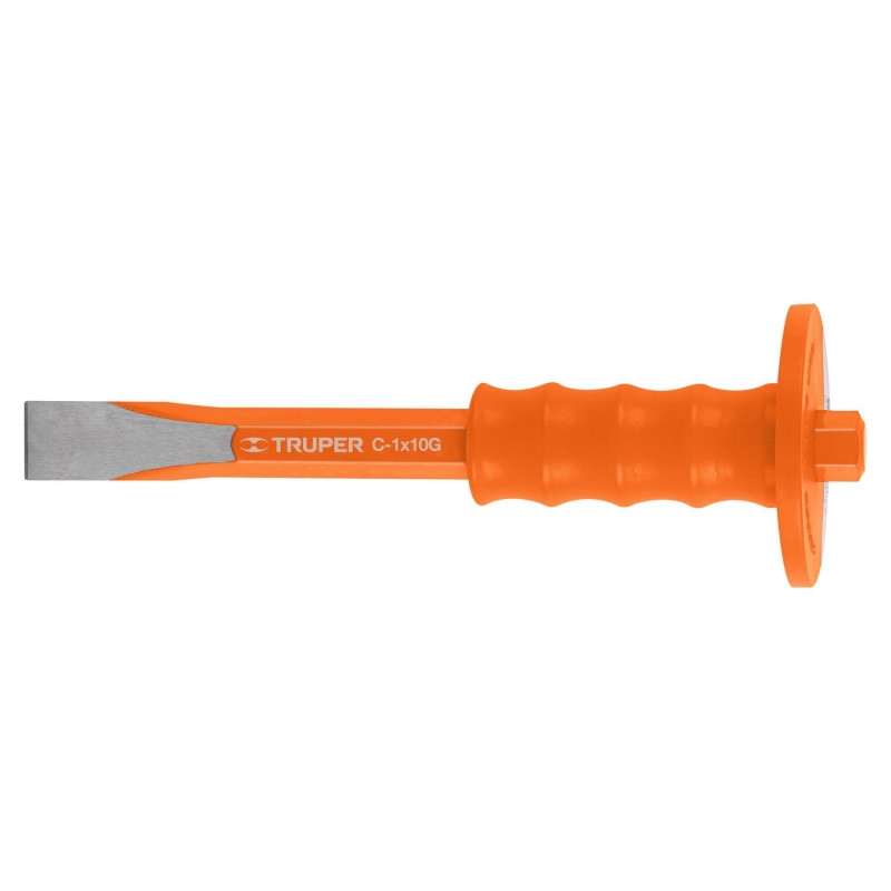 C-1X10G Cincel de corte frío, 1 x 10' con grip TRUPER | DIHERESA C-1X10G Cincel de corte frío, 1 x 10' con grip TRUPER | DIHERESA