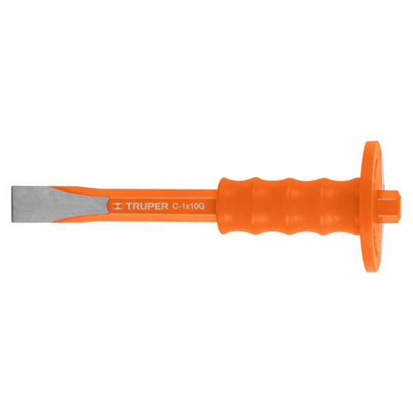 C-1X10G Cincel de corte frío, 1 x 10' con grip TRUPER | DIHERESA