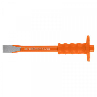 C-1X12G Cincel de corte frío, 1 X 12', con grip TRUPER | DIHERESA