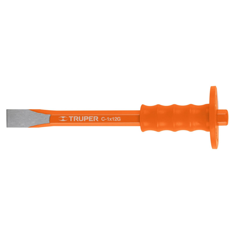 C-1X12G Cincel de corte frío, 1 X 12', con grip TRUPER | DIHERESA C-1X12G Cincel de corte frío, 1 X 12', con grip TRUPER | DIHERESA