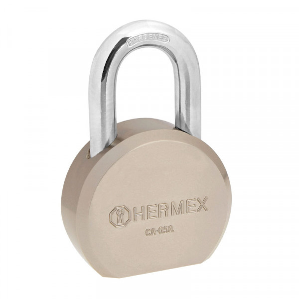 CA-65Q Candado redondo, 65mm, gancho corto, llave de puntos,blister TRUPER | DIHERESA