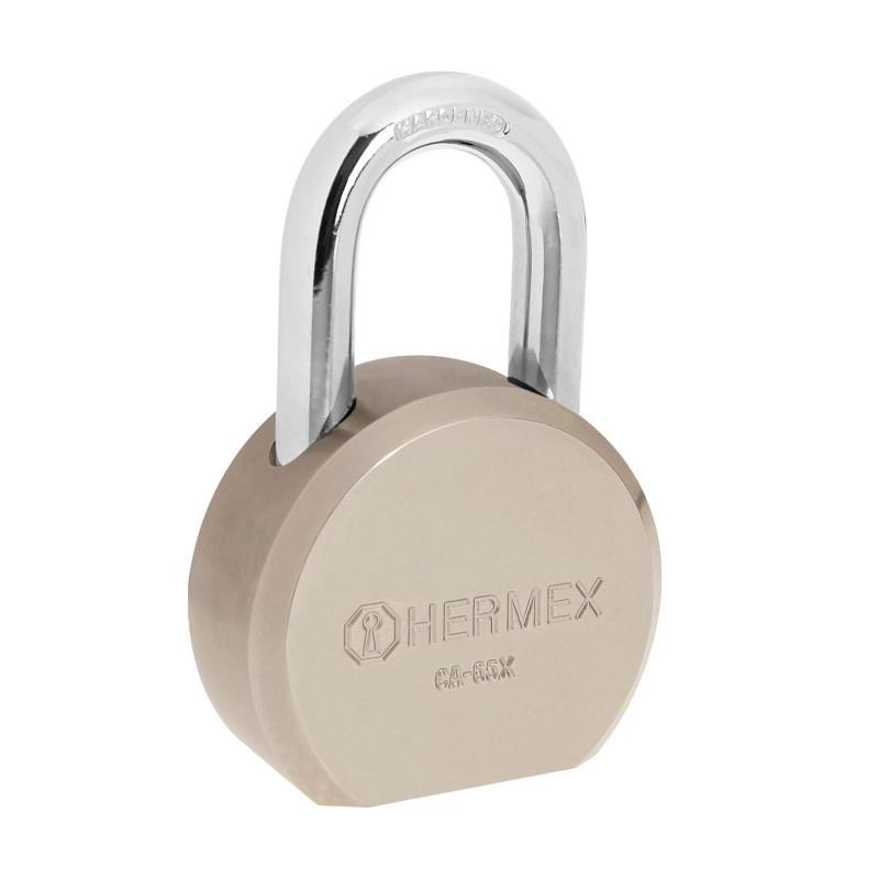 CA-65X Candado redondo, 65mm, gancho corto, llave tetra, blister TRUPER | DIHERESA