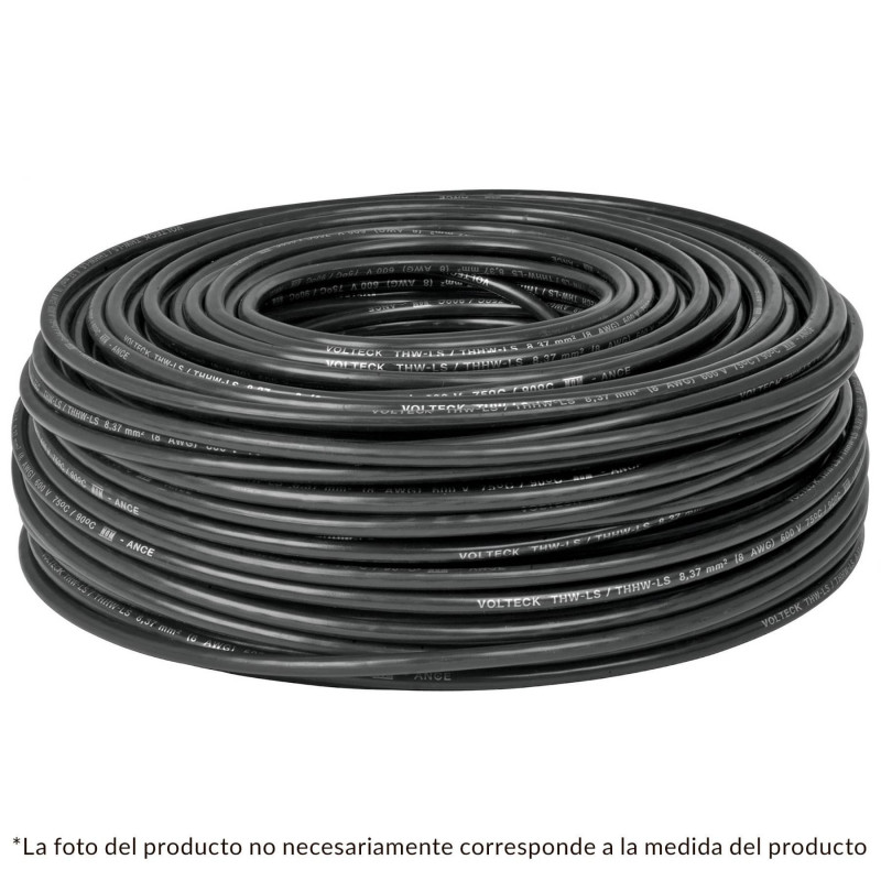 CAB-12N Cable THHW-LS, 12 AWG, color negro rollo 100 m TRUPER | DIHERESA CAB-12N Cable THHW-LS, 12 AWG, color negro rollo 100 m TRUPER | DIHERESA