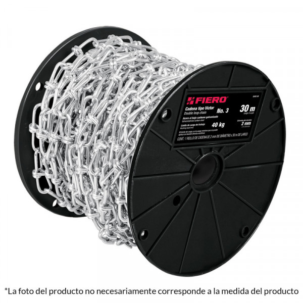 CADE-30 Cadena tipo victor 3.0 mm TRUPER | DIHERESA