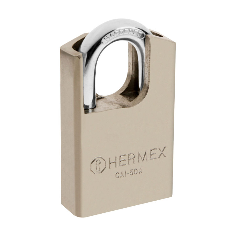CAI-50A Candado de acero, máxima seguridad, 50mm, llave anti-ganzúa TRUPER | DIHERESA CAI-50A Candado de acero, máxima seguridad, 50mm, llave anti-ganzúa TRUPER | DIHERESA