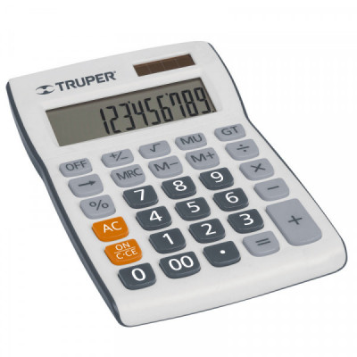 CALC-19E Calculadora 19 cm de escritorio TRUPER | DIHERESA
