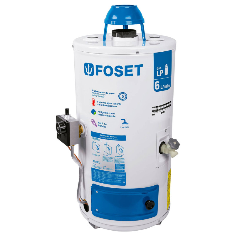CALE-6P Calentador de Paso, 6L, gas LP, 1 servicio TRUPER | DIHERESA CALE-6P Calentador de Paso, 6L, gas LP, 1 servicio TRUPER | DIHERESA