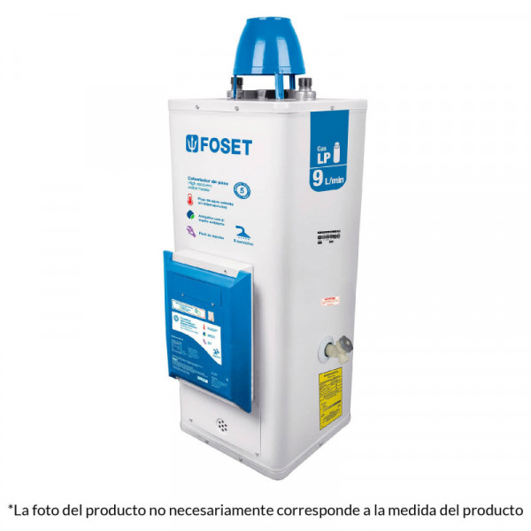 CALE-9P-EN Calentador de Paso, 9L, encendido elect, gas natural, 2 serv TRUPER | DIHERESA