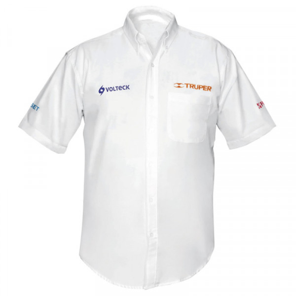 CAM-BCO-CL Camisa blanca para caballero, manga corta, talla G TRUPER | DIHERESA