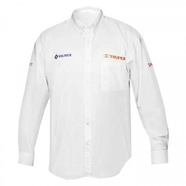 CAM-BCO-LXXL Camisa blanca para caballero, manga larga, talla XX-G TRUPER | DIHERESA
