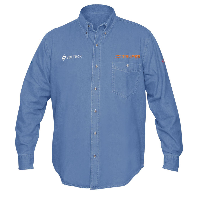 CAM-MEZ-LXL Camisa de mezclilla para caballero, manga larga, talla XG TRUPER | DIHERESA CAM-MEZ-LXL Camisa de mezclilla para caballero, manga larga, talla XG TRUPER | DIHERESA